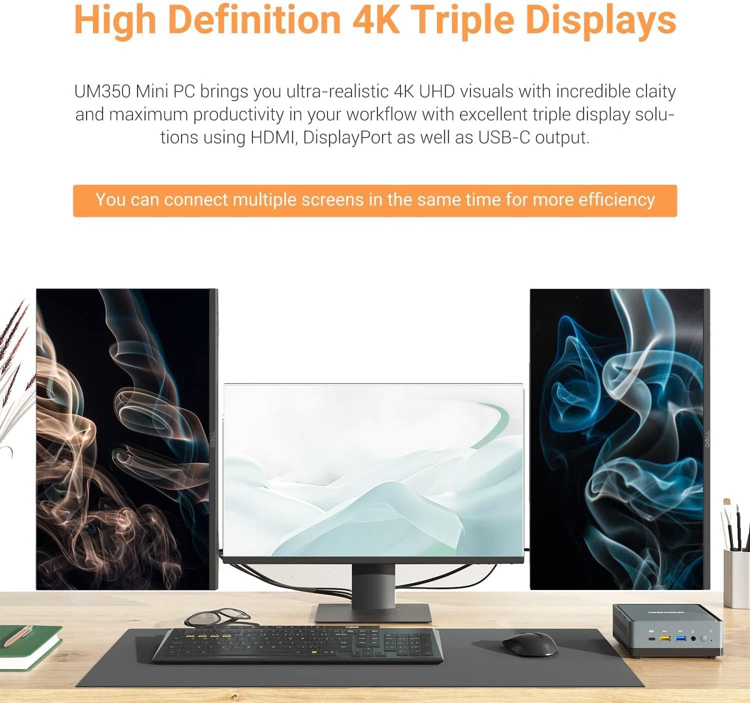 MINISFORUM UM350 Mini PC Windows 11 Pro AMD Ryzen 5 3550H DDR4 16